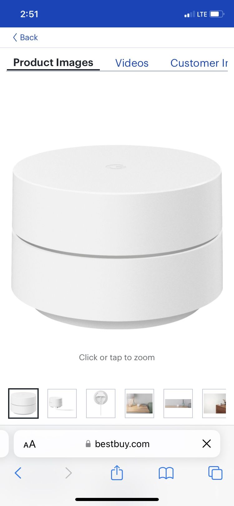 Google AC-1304 WiFi Solution Single WiFi Point Router