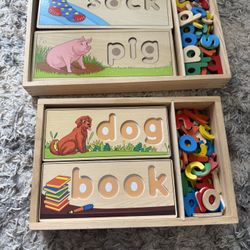 Wooden Spelling Board