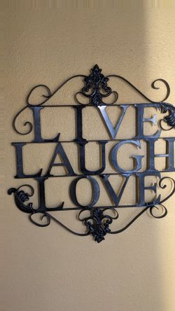 Live Laugh Love Metal Wall Art