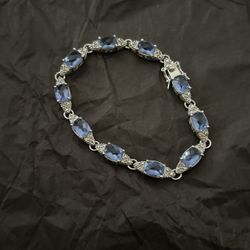 Amethyst Silver Bracelet 