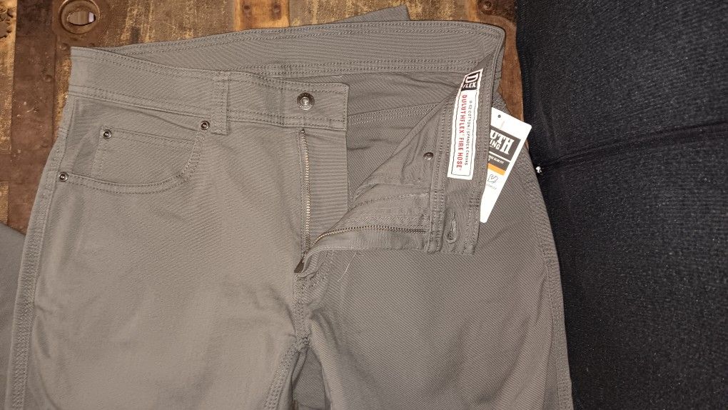 Mens sz. 32x32 DULUTH FireHose Flex 5 Pocket Pants.