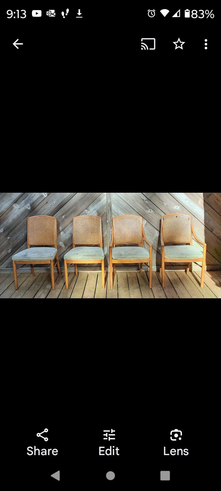Drexel Cain Back Chairs Wood Vintage Need Help