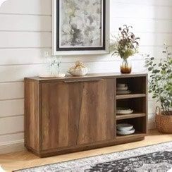 BRAND NEW🔥🔥🔥 56 in. Rustic Oak 2 Door Sideboard