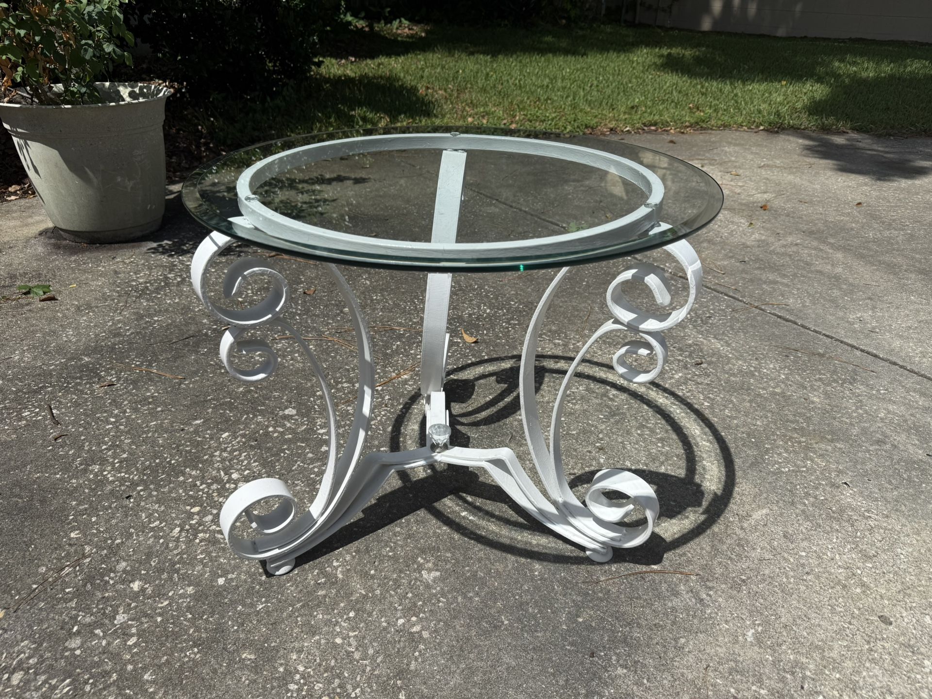 Glass End Table