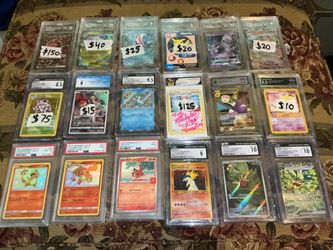 Pokemon Graded Cards TAG CGC AND ARENA  with pikachu venusaur Greninja and more