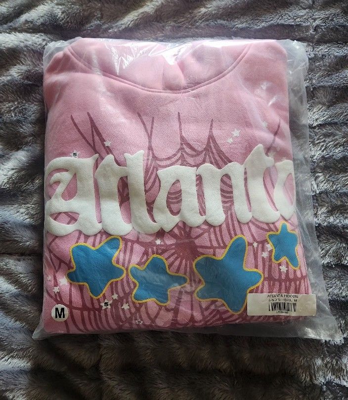 Sp5der Hoodie - Pink "Atlanta" - Size Medium