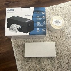 Jadens Thermal label Printer, Never Used.