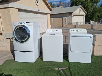 2 washing machine end one dryer electric