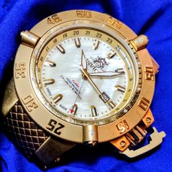 Invicta Subaqua Swiss Made 50mm Sporty Gold Tone Men's Watch No Band