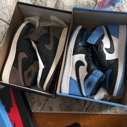 Jordan 1 Palomino& Jordan 1 Unc Toe