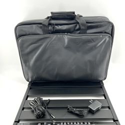 Pedal Board with Integrated Power Supply, Aluminum Folding Powered Guitar Pedalboard with Carry Bag (GK-58)