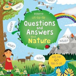 Lift The Flap Questions And Answers About Nature Usborne hard cover book by Katie Daynes