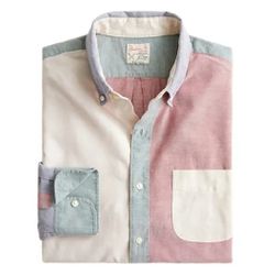 NWT J. Crew Slim broken-in organic cotton oxford shirt-L