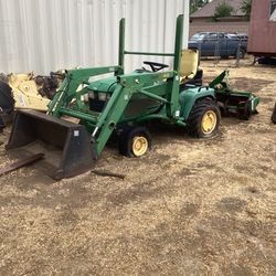 John Deere Tractor 445 + Implements