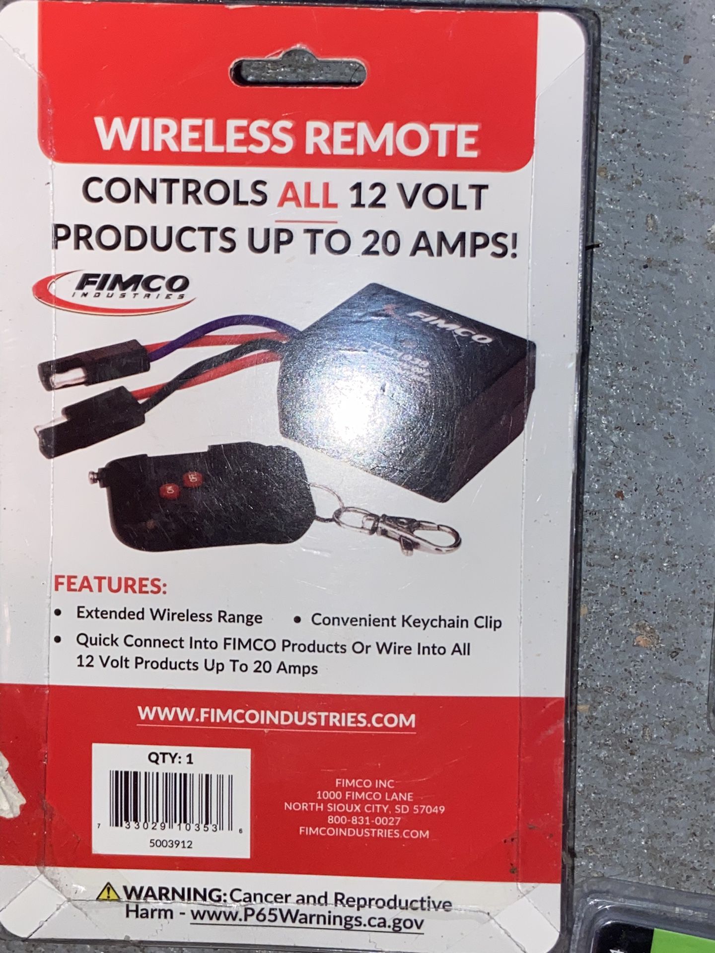 Fimco 12V Wireless Remote On/Off Switch at Tractor Supply Co.