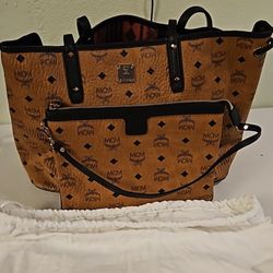 authentic MCM tote & pouch
