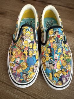 New women’s sz 7 The Simpsons Slip ons