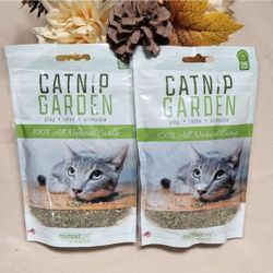 Multipet Bundle Of 2 Catnip Garden All Natural 100% Catnip 1oz Bag