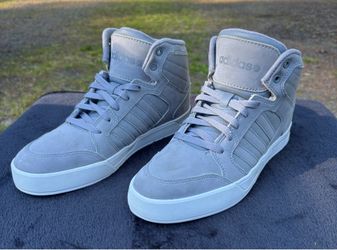 adidas NEO Raleigh Mid Light Onix Grey Men’s Size 9.5 High Top Sneakers Rare