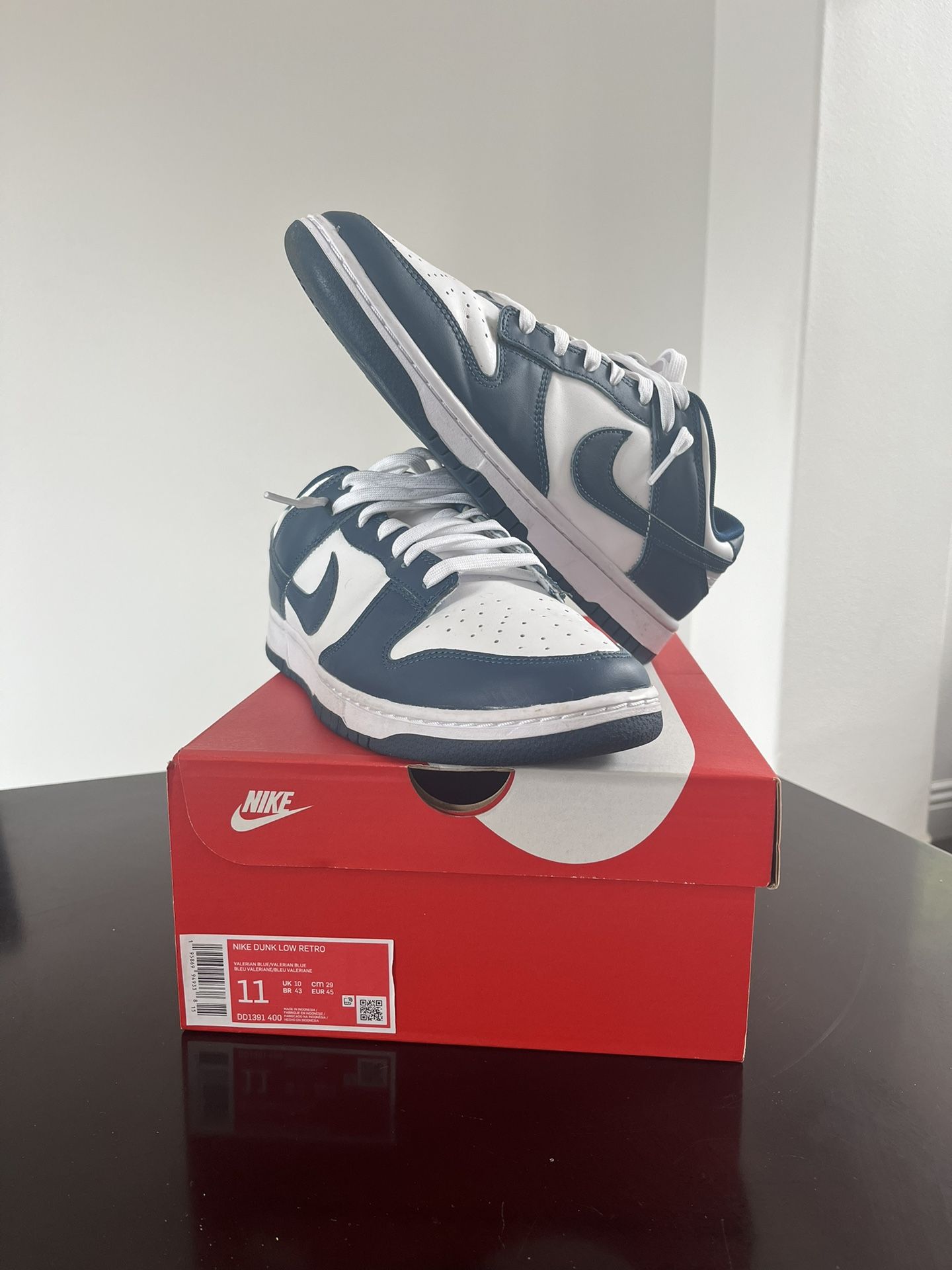 Nike Dunk Low Valerian Blue Size 11
