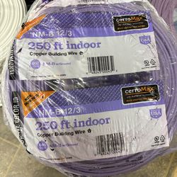 New Wire Cable 12/3 250ft