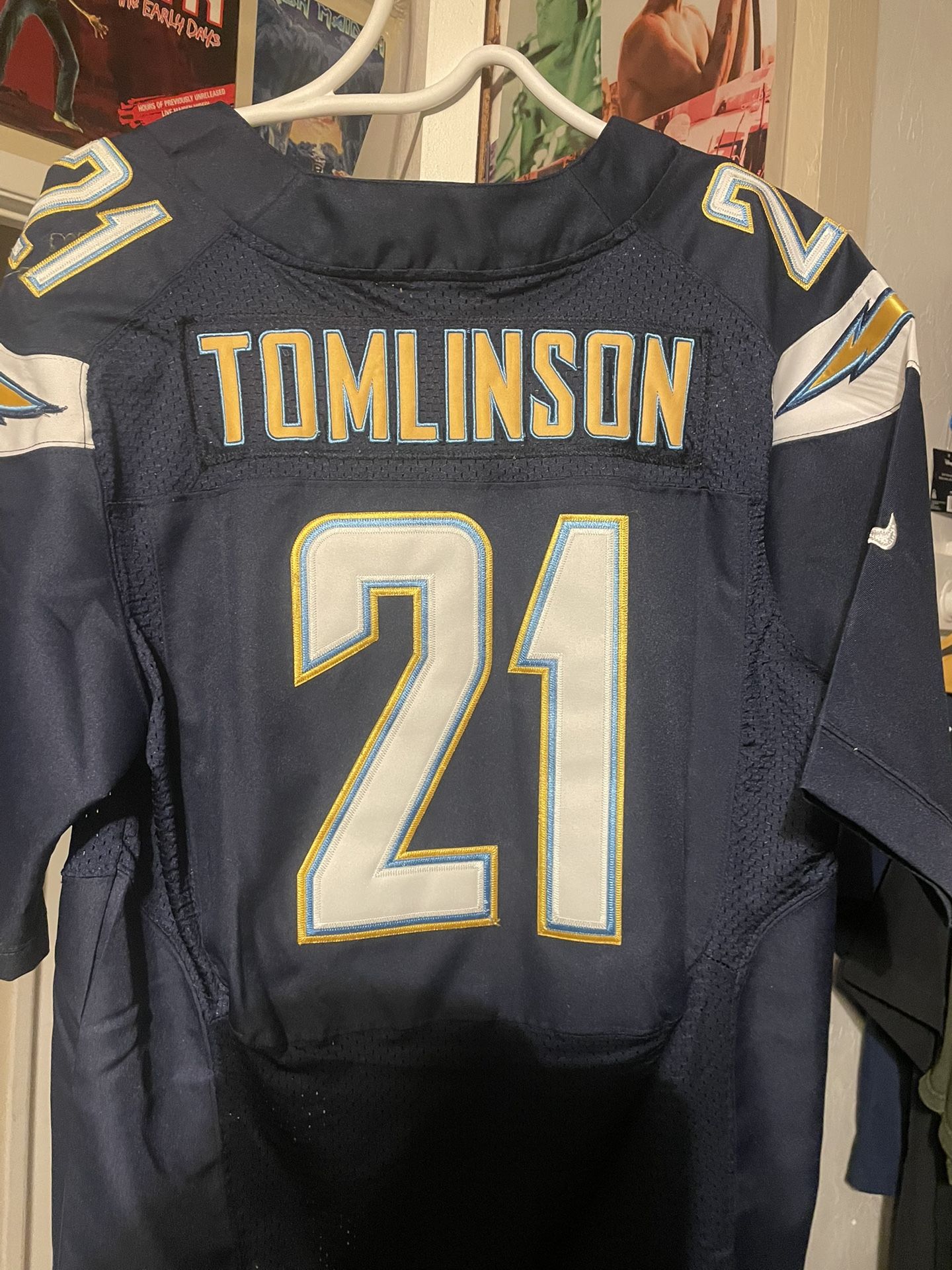 Chargers Tomlinson Jersey 21 Game Day With Serial Number