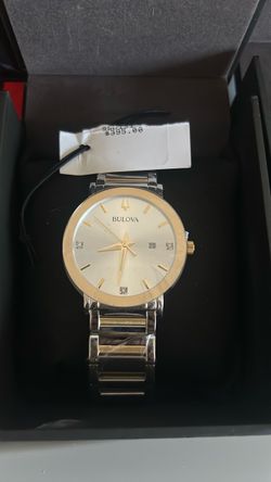 Bulova Two-Tone Diamond Accent Watch