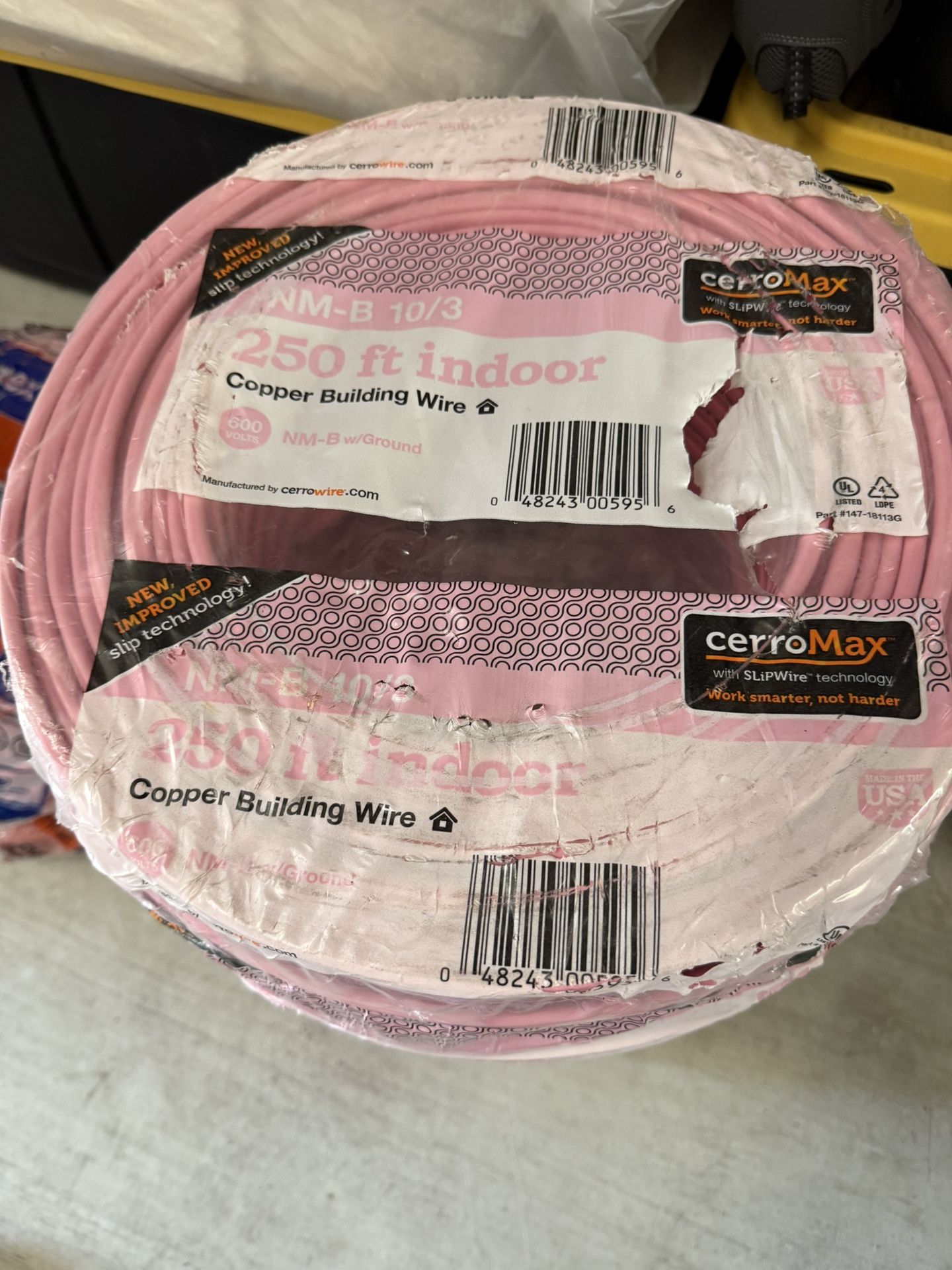 Electric Wire 10/3 250’ New