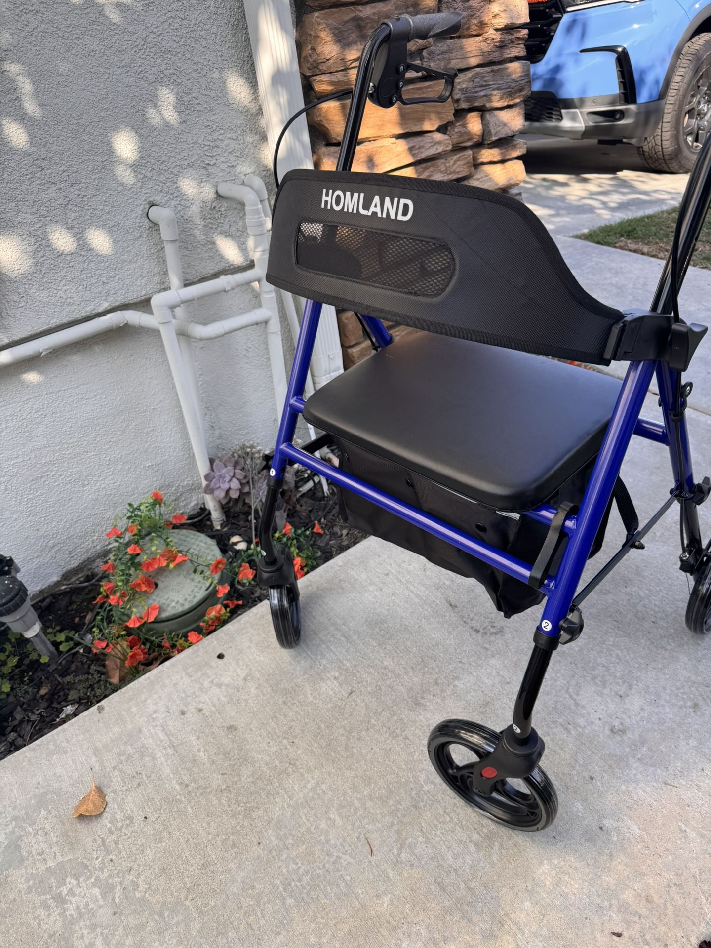 Wide Seat Mobility Walker- 350 Lbs Weight Support / Brand New Assembled
