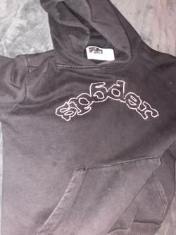 Sp5der Black Pullover Hoodie