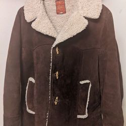 Vintage 70s Molboro Dark Brown Real Suede Leather