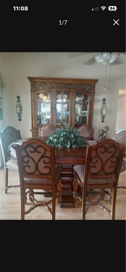 Dining room table and chairs