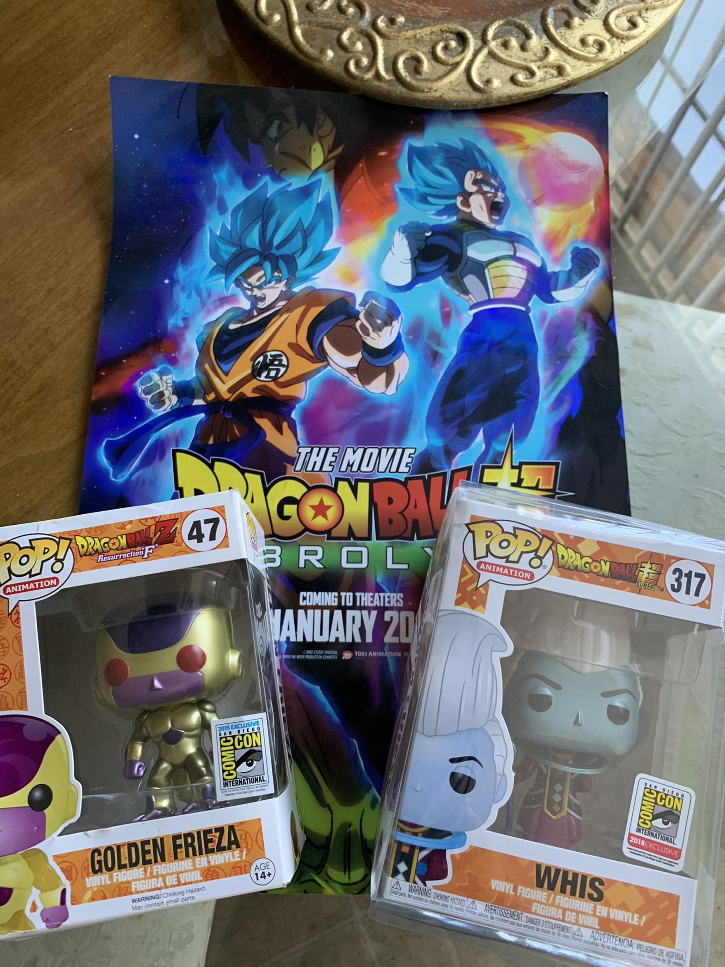 Dragon Ball Super - Metallic Whis, Golden Frieza & Broly Poster