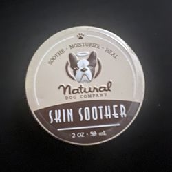 Natural Dog Company Skin Soother, 2oz. Tin, Allergy and Itch Relief for Dogs, Dog Moisturizer for Dry Skin, Dog Lotion, Ultimate Healing Balm, Dog Ra