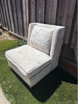 Fancy small chair couch like material
