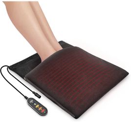 Comfier 2-in-1 Foot Warmer and Heating Pad, 12V Safety Voltage Washable Large Size, 60 Minutes Auto Shut Off, Feet Warmer for Women Men Pad and Heatin