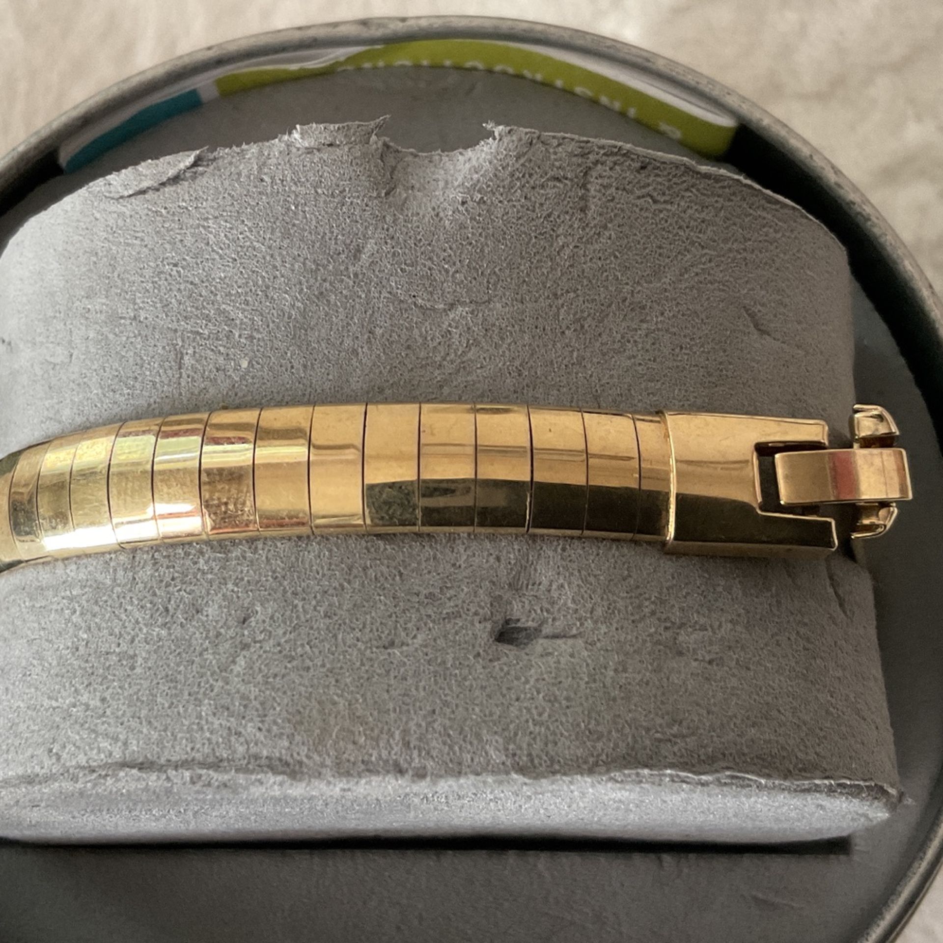 Gold Flat Stainless Steel Bracelet…