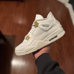 Jordan 4 Metallic Gold Sz 10.5M/12W 
