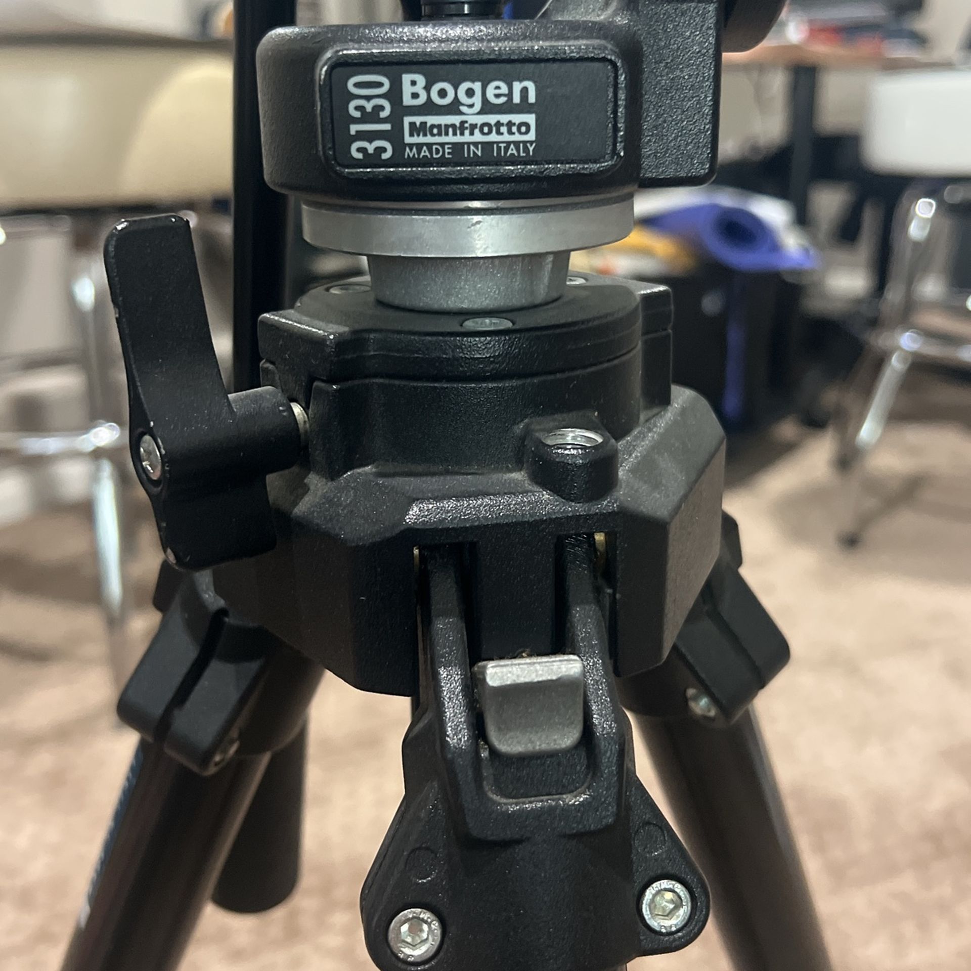 Bogen Manfrotto 3130 3221 Legs Pro Tripod Vintage 90s