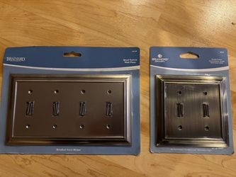 Quad switch wall plate $10 each, double switch wall plate $6 each