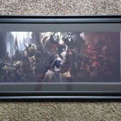 Birth of the nephilim Diablo framed fine art print