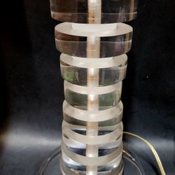 Carl Springer lucite lamp 17.5"