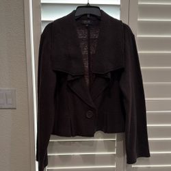 Essentials By ABS Lapel Sweater Coat Jacket