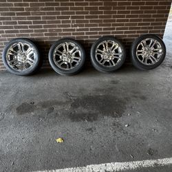 Factory 22 Inch Chrome Rims with Brand New Tires