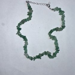 Green Aventurine Chip Necklace
