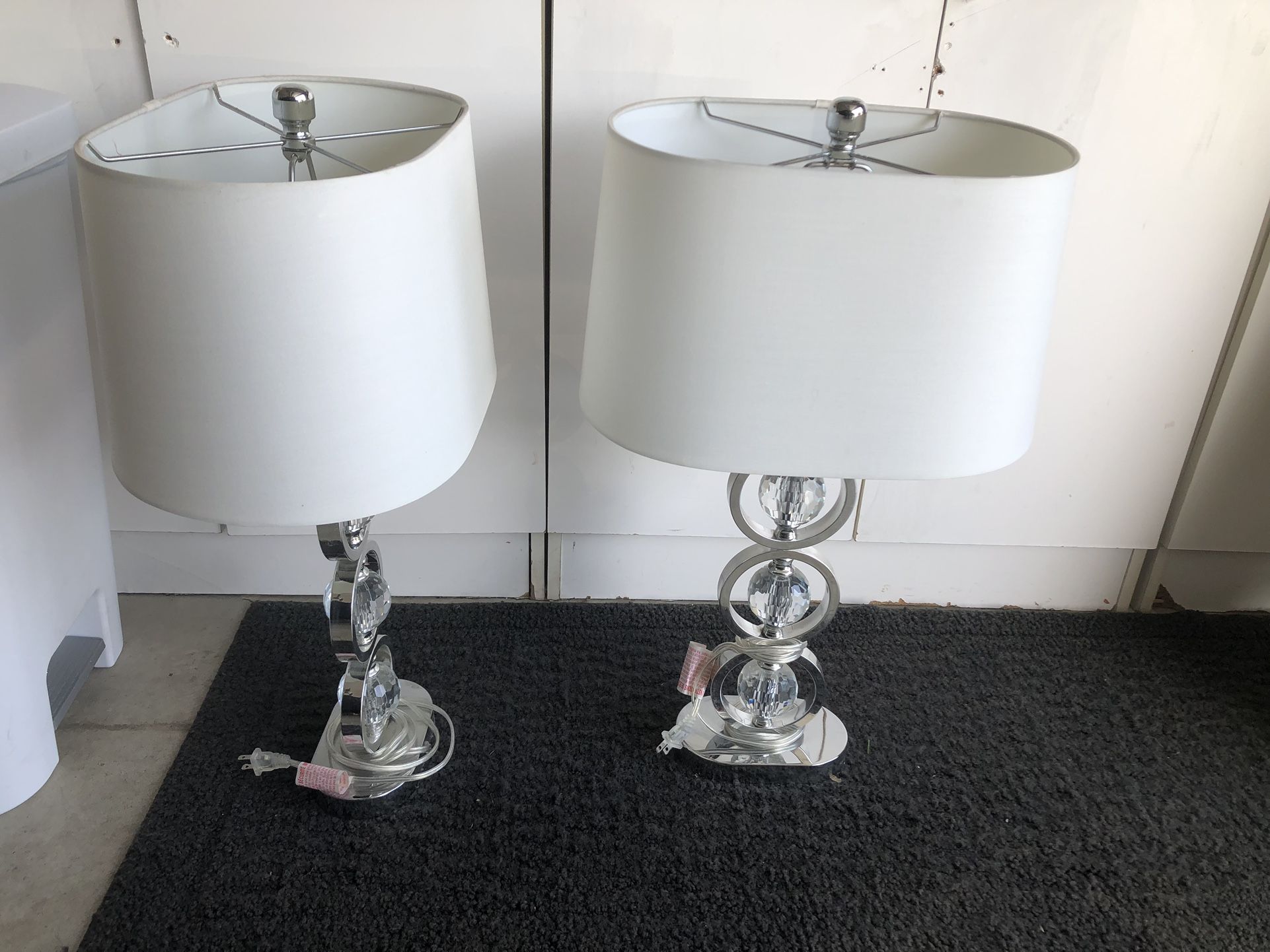 Set of 2 crystal lamp