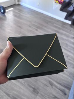 Premium Black & Gold A7 Envelopes