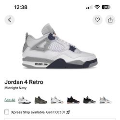 Jordan 4 Midnight Navy
