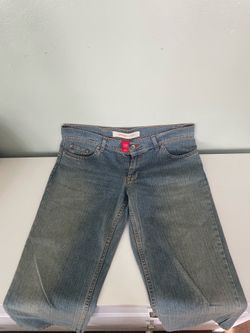 VINTAGE Y2K MOSSIMO Denim Embroidered Rhinestones Women's Jeans - Size 11