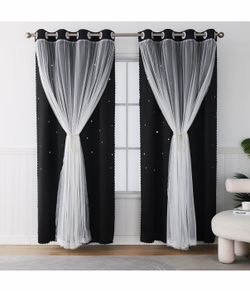 63 inch Black out curtains  from Amazon